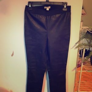Faux leather leggings